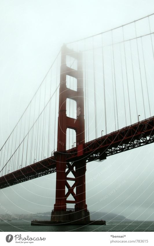 Golden Gate II Golden Gate Bridge San Francisco San Francisco bay USA Americas Street Transport Suspension bridge California Landmark Fog Manmade structures