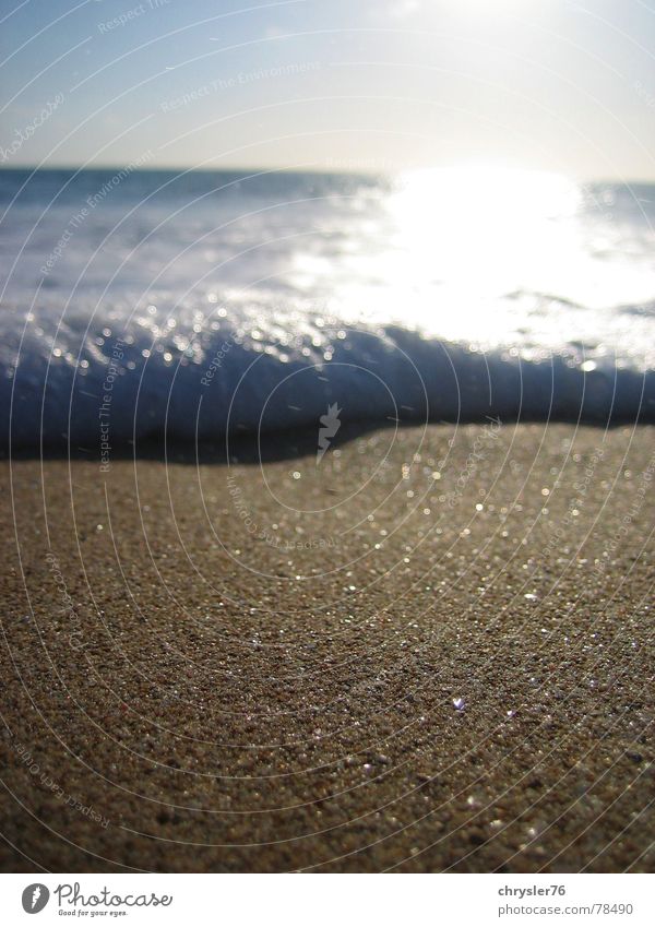 shore Ocean Vacation & Travel Bali Waves Foam Summer Indonesia Beach Sand Detail crystal reflection Water Sun
