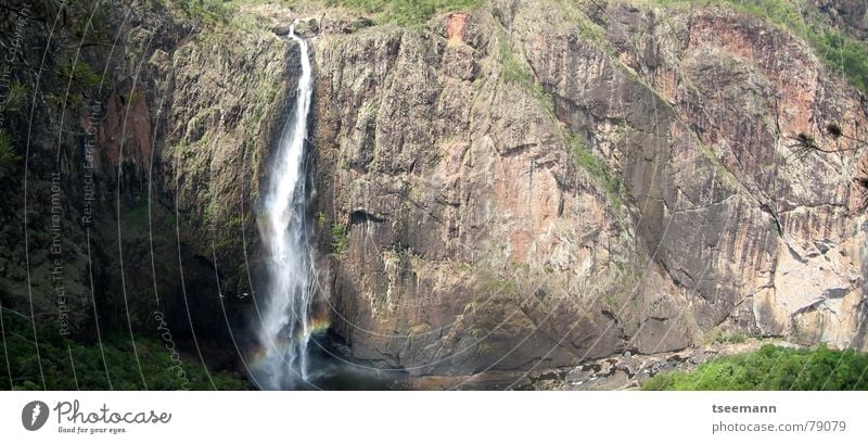 Wallaman Falls Australia Queensland River Brook Waterfall wallaman if in the event townsville Rock water To fall Tall