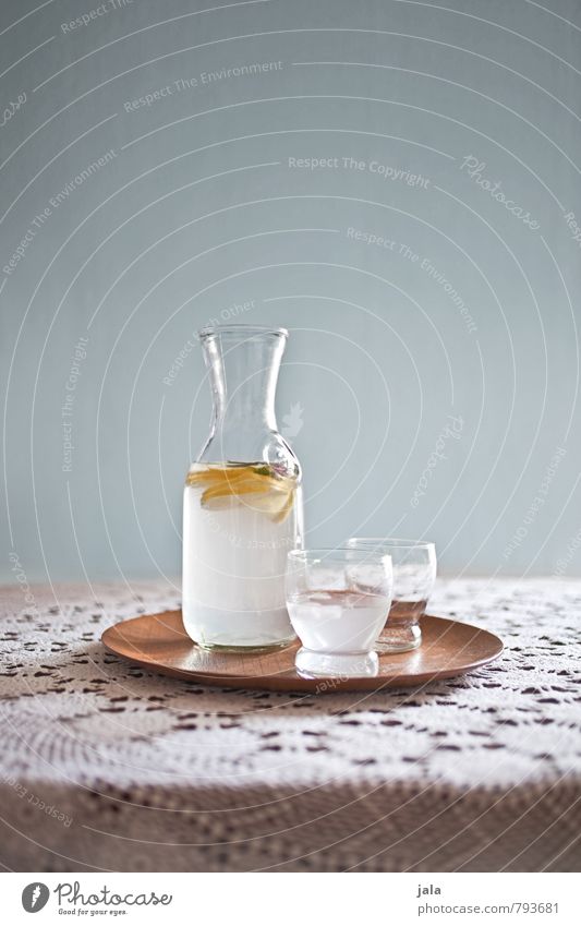 lemon water Lemon Organic produce Diet Fasting Beverage Cold drink Drinking water Lemon juice Bottle Glass Tray Fresh Healthy Good Delicious Natural Vitamin