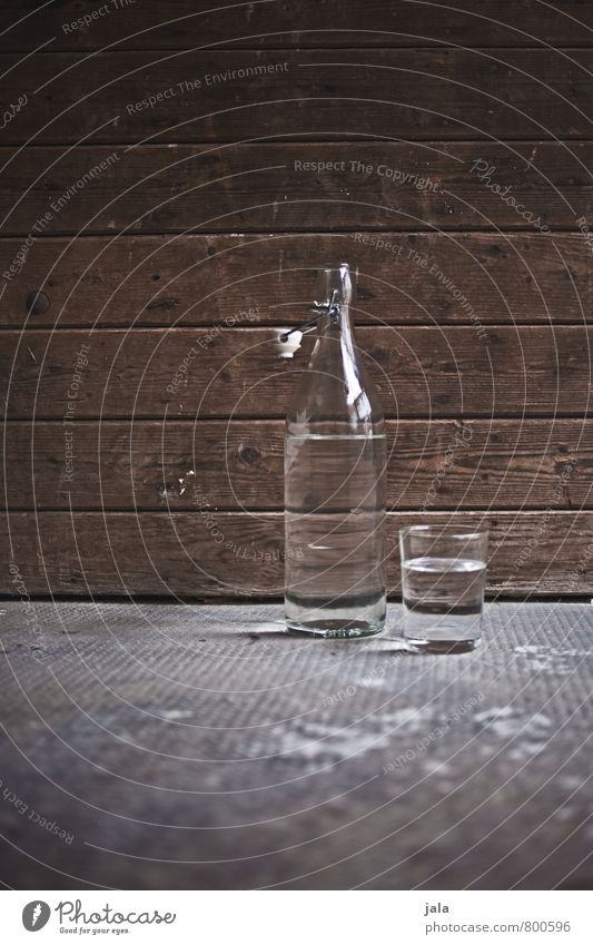 Water Beverage Cold drink Drinking water Bottle Glass Healthy Eating Life Esthetic Fluid Fresh Natural Colour photo Exterior shot Deserted Neutral Background