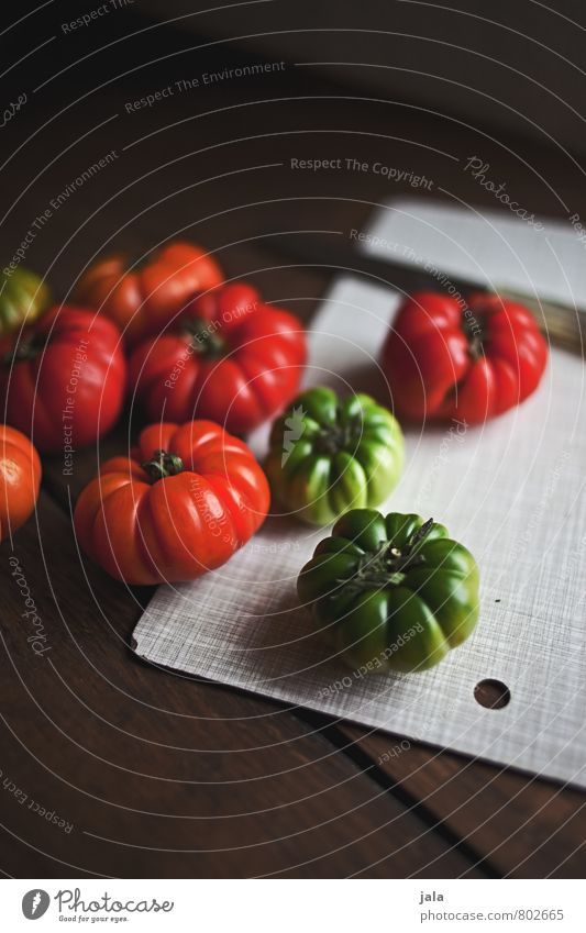 tomatoes Food Vegetable Tomato Nutrition Organic produce Vegetarian diet Knives Chopping board Healthy Eating Fresh Delicious Natural green tomatoes Green