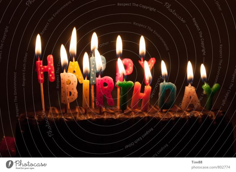 Happy Birthday Party Event Feasts & Celebrations Decoration Candle Characters Happiness Positive Moody Contentment Joie de vivre (Vitality) Safety (feeling of)