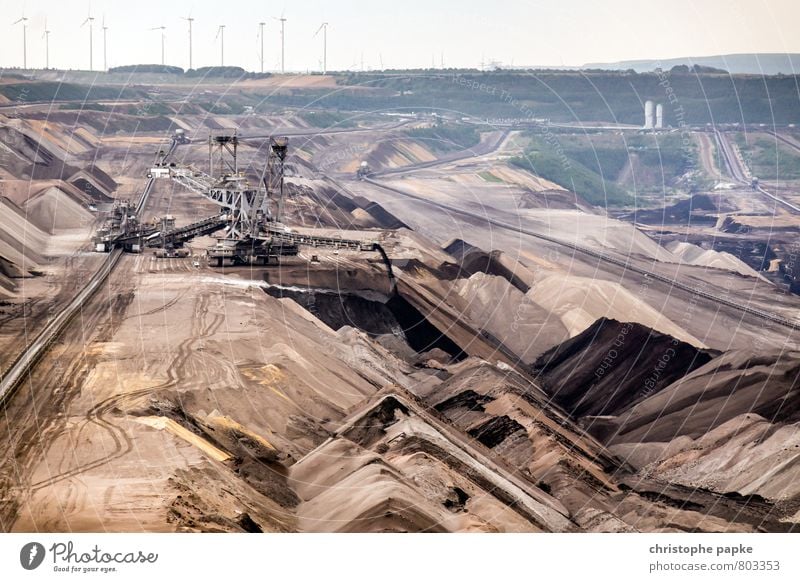 Open pit mining near Jüchen Work and employment Economy Industry Energy industry Machinery Energy crisis Environment Climate change Environmental pollution