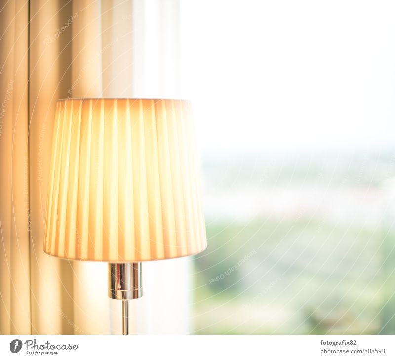 I'll leave the light on for you. Downtown Bright Lamp Forward Reading lamp Hotel room Awareness Far-off places Vantage point Drape Lighting Yellow Yellowness