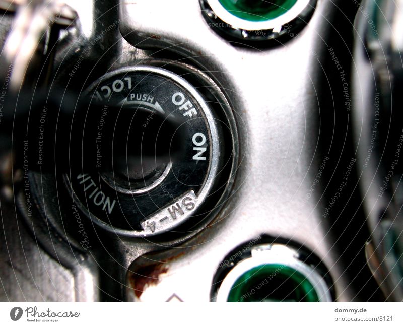 Am I ON ?? Key Motorcycle Macro (Extreme close-up) Close-up On ignition lock kaz