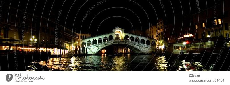 rialto bridge Rialto Bridge Italy Venice Watercraft Light Night Dark Exposure Lantern Reflection Venezia Evening Italian