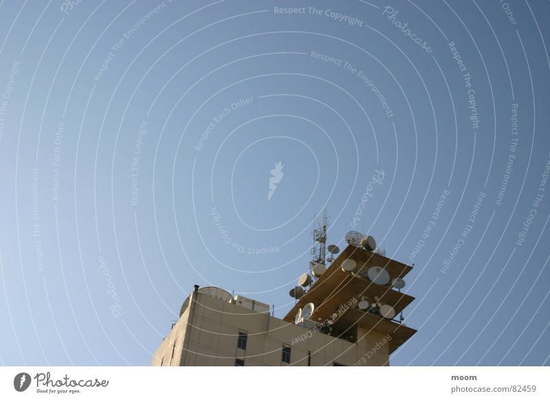 CTRL Sky Beirut Architecture control satelite building low angle blue