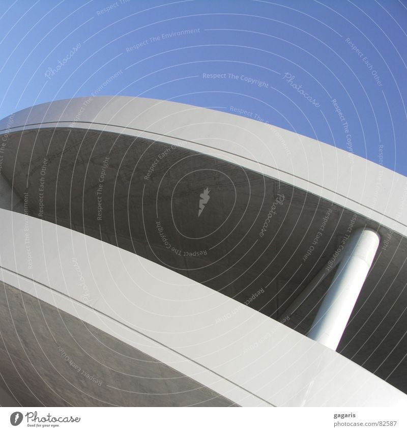 UFO Parking garage Abstract Formal Concrete Skid Diagonal Architecture Train station Crazy