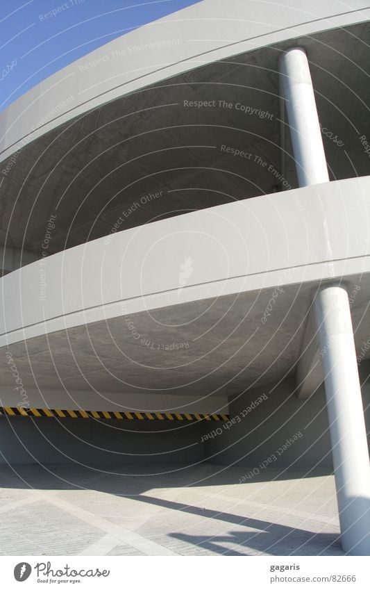 UFO 3 Parking garage Abstract Formal Concrete Ramp Spiral Expressway exit Architecture Crazy