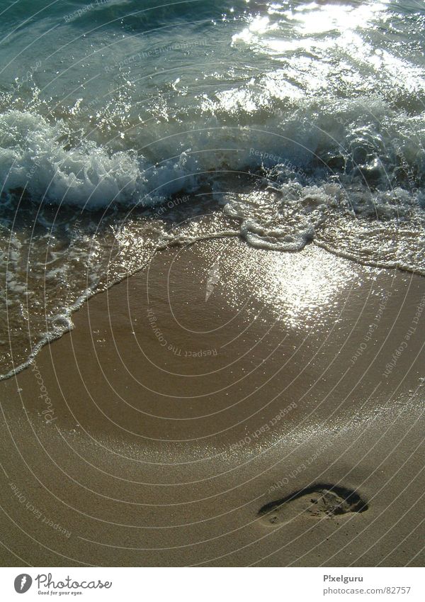 the perfect wave Beach Ocean Loneliness Waves Summer Feet Water Sun Sand