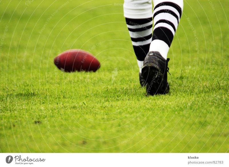 football American Football Extreme Sports Playing Footwear Green Stockings Success Calm Attack Leather Extreme sports Power Egg Lawn Ball Legs yard