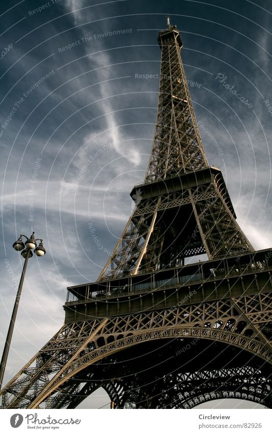 Tragic Street Lamp Paris Sky Steel Landmark Art Tourism Eiffel Tower Lantern Monument Tourist Attraction