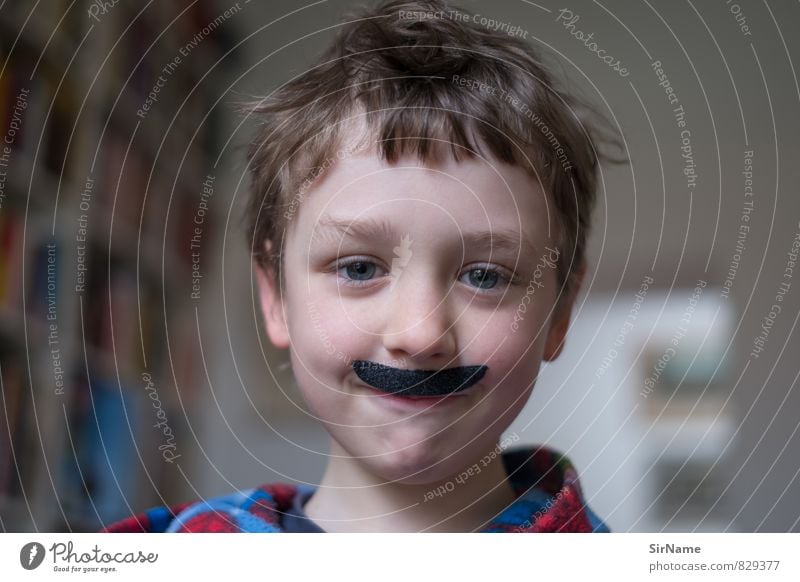 265 [Mischievous new edition] Playing Children's game Dress up Actor Boy (child) Infancy Facial hair 1 Human being 3 - 8 years Culture Cinema Moustache Smiling