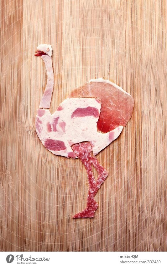 Sausage lover. Sylvie Strauss. Art Work of art Esthetic Sausages production Meat Meat dishes Carnivore Meat-eater Meat scare Ham sausage Home-made Ostrich
