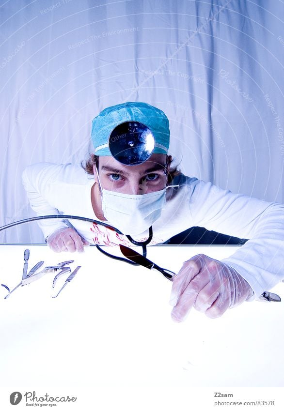 doctor "kuddl" THE END End Doctor Hospital Surgeon Mask Mirror Gloves Operation Cut Tool Crazy Evil spin sterile clean protective hood stetoscope Blood