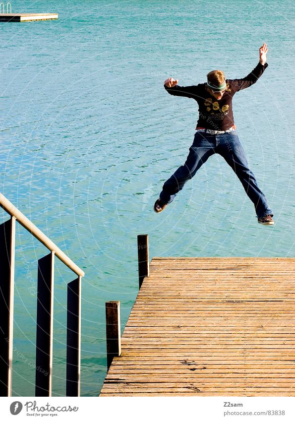 joyful leap Joy Jump - a Royalty Free Stock Photo from Photocase