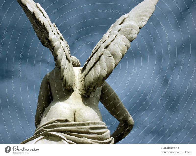 angels Fishing rod Sky Sculpture Art Culture castle bridge Angel Berlin Marble blue Wing wings