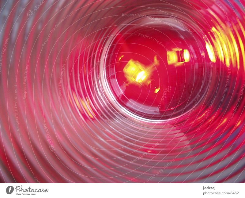 Luminous Glass Red Photographic technology glass Lamp