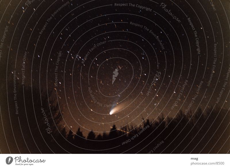 hale bop Comet Night Long exposure Stars Analog 1997 Starry sky