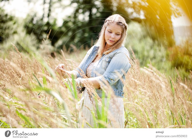 let it be Feminine Young woman Youth (Young adults) 1 Human being 18 - 30 years Adults Environment Nature Landscape Summer Beautiful weather Field Natural