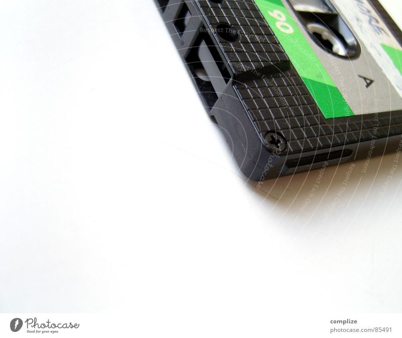 Sound carrier: Green or Bumsmusik? Sound storage medium Music Audio tape Tape cassette Nineties Retro Rock'n'Roll Techno Pop music Rock music Tape spaghetti
