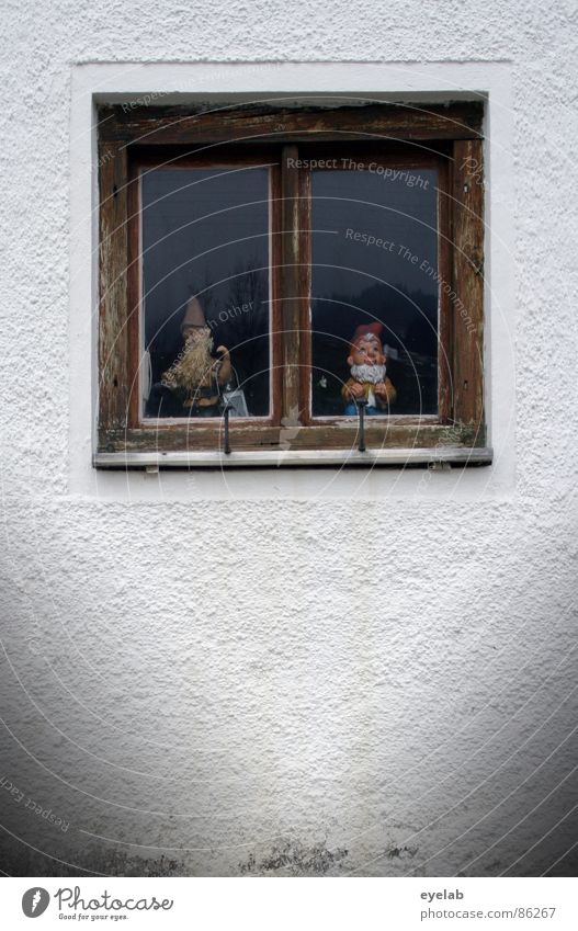 ...and we have to stay inside. Garden gnome Collection Window Dwarf Wood Wall (building) Loneliness Captured Bad weather Together Grief Goblin Withdraw Wait