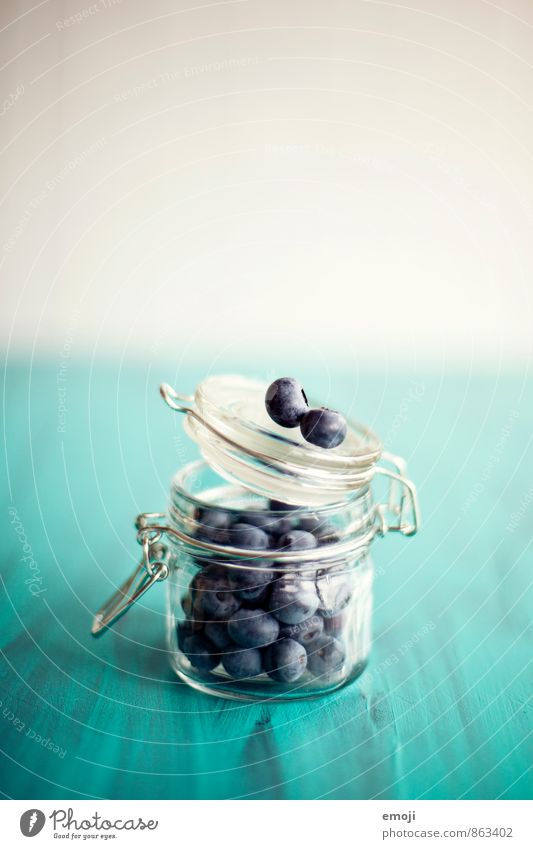 blue Fruit Blueberry Berries Nutrition Finger food Glass Fresh Delicious Natural Sweet Colour photo Interior shot Close-up Deserted Copy Space top