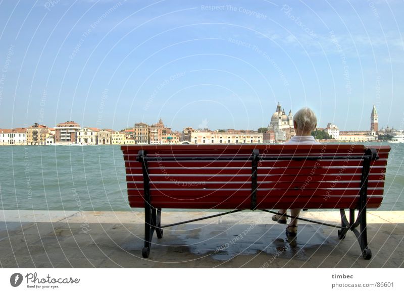 Venezia wundaba South Countries Historic Things Italy Woman Wall (barrier) Think Top Sky Domed roof Dark Beautiful Memory Longing Homesickness