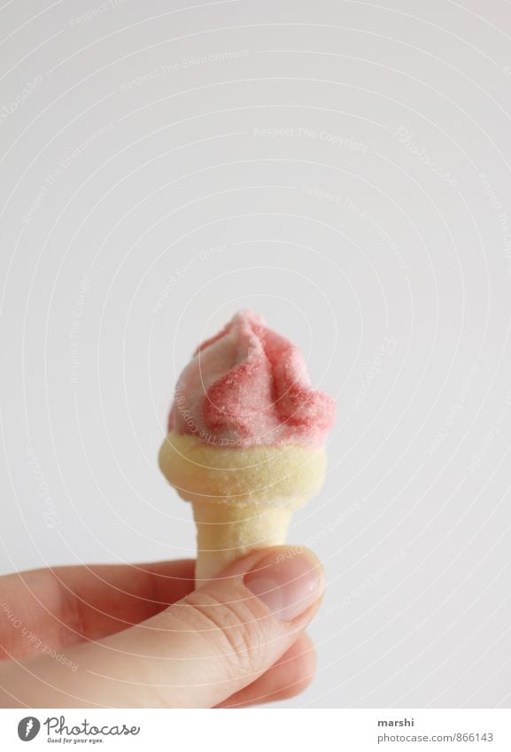 Sugar Ice Food Ice cream Candy Nutrition Eating Sign Pink Red Beautiful Sweet Calorie Fingers Colour photo Interior shot Day