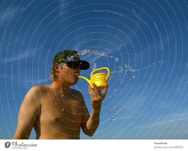 blow Inject Watering can Jug Sunglasses Summer Physics basekap Blow Sky Warmth