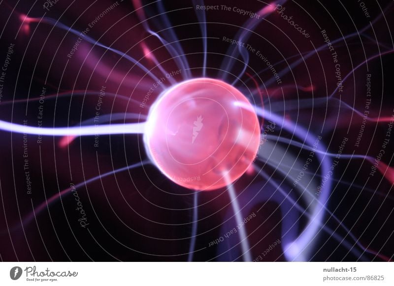red planet VI Plasma globe Globe Structures and shapes Planet Light Lightning Stripe Corona Red Touch Playing Electricity Mars Beacon Radiation Strike