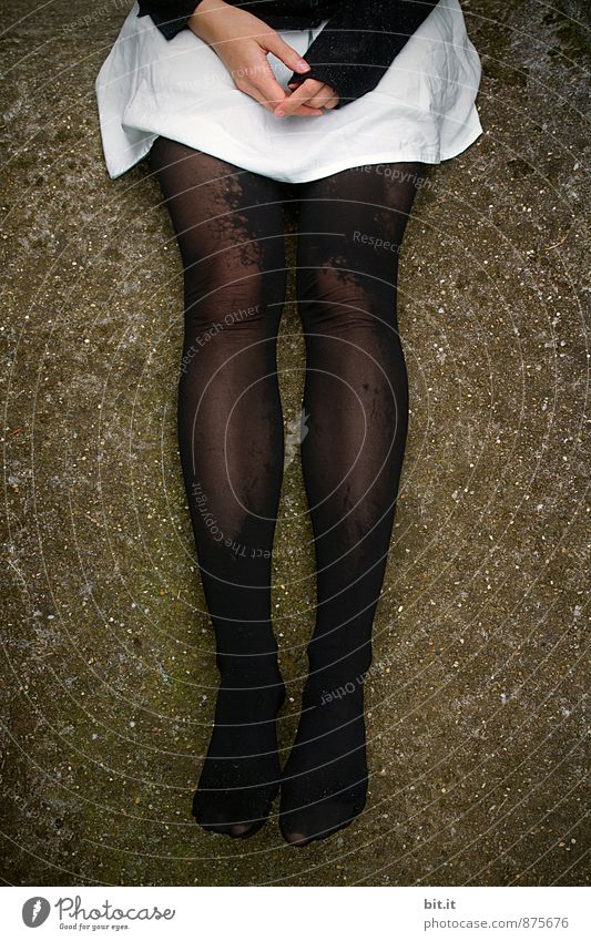 Pattern stockings... Joy Happy Save Contentment Human being Feminine Girl Young woman Youth (Young adults) Hand Legs Feet 1 Stockings Tights Poverty Considerate