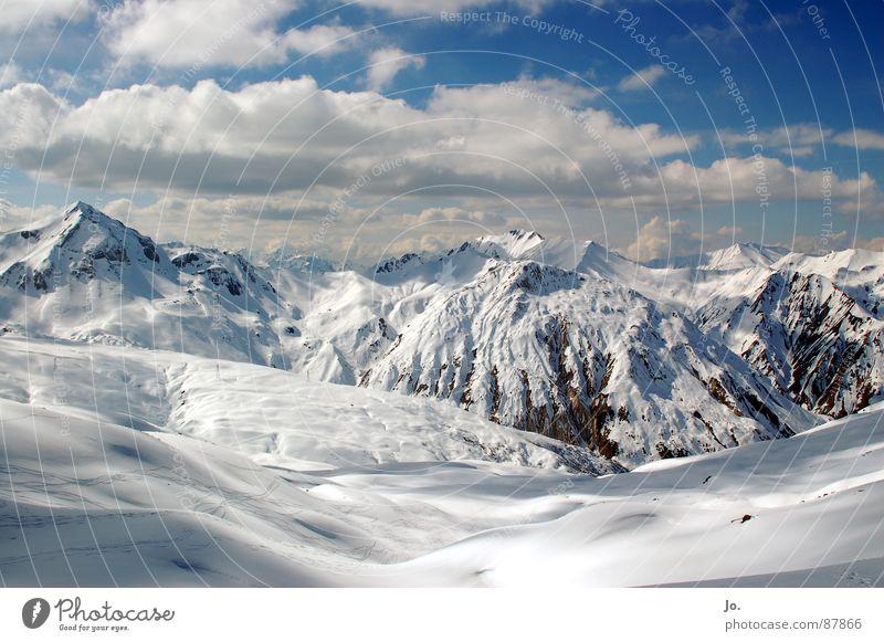 Pointe de la Masse Clouds Vacation & Travel Winter sports Mountain Alps Snow "Les 3 Vallées" "Les Menuires"