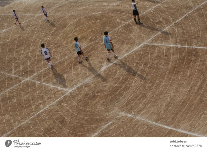 football field - the fourth Valencia Brown Ball sports Sports team Strike Neutral color Sporting grounds Young man Beige Darken Playing field Bright Places