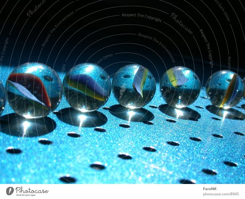 glass marbles Light Marble Photographic technology Glass Blue