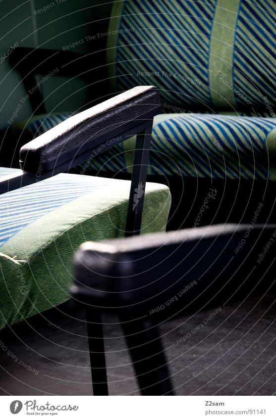 train impressions II Railroad Driving Railroad tracks Seating Luggage Luggage rack Stitching Leather Synthetic leather Abstract Graphic Simple Glittering Green