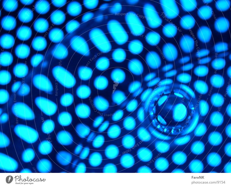 blue Circle Hollow Macro (Extreme close-up) Close-up Blue