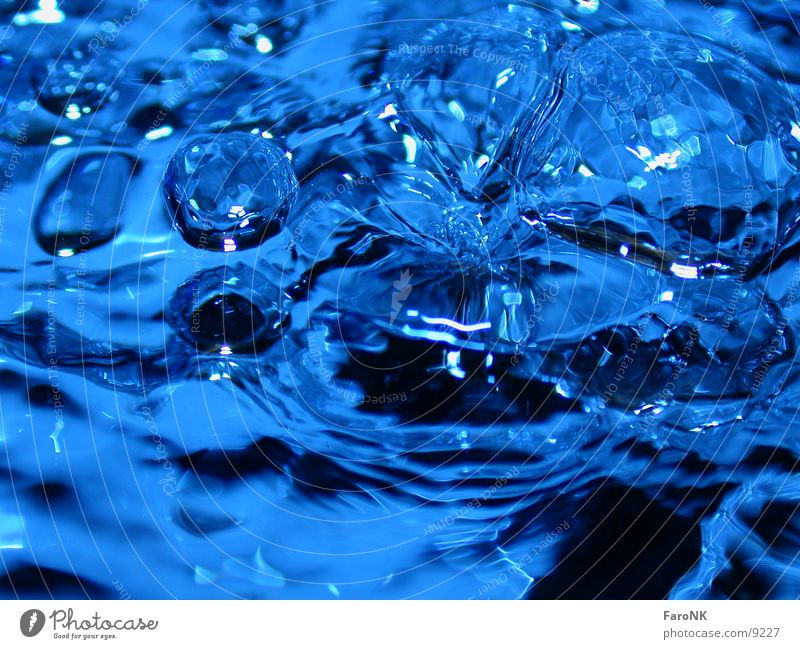 liquid::1 Fluid Macro (Extreme close-up) Close-up Water Drops of water Blue