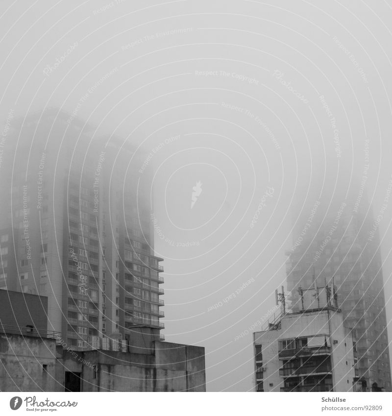 had nothing planned anyway Town Buenos Aires Argentina South America House (Residential Structure) High-rise Clouds Fog Bad weather Gray Bum around Grow hazy
