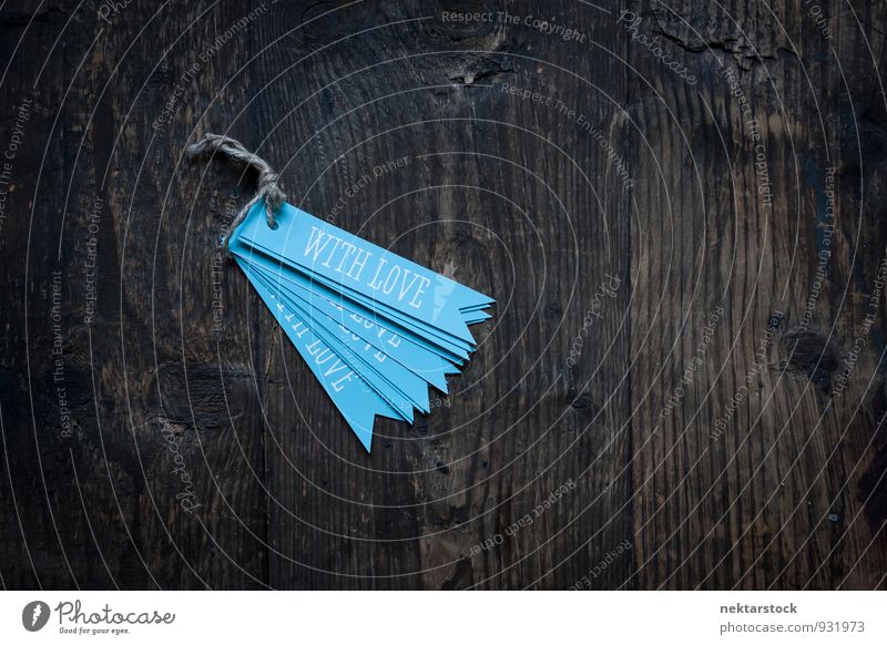 blue pendants on wooden background Design Valentine's Day Business Musical notes Stationery Paper Piece of paper Love abstract beautiful decoration holiday