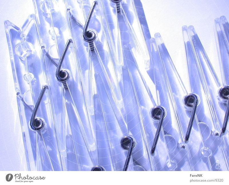 clothespins Clothes peg Holder Macro (Extreme close-up) Close-up Transparent Plastic