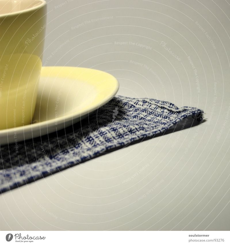 One cup... Beverage Black Yellow White Cup Saucer Hot Towel Crockery Edge Reflection Kitchen Gastronomy Coffee Blue have a cup