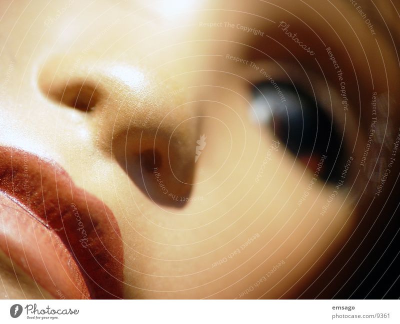Pozelan beauty Close-up Lips Woman Doll pozelan blur Eyes