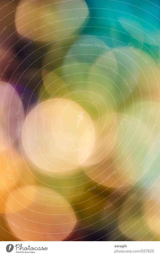 Spots of light Stage lighting Point of light Light Abstract Bright Blur Sphere twinkling Background picture Circle Colour Multicoloured Entertainment Glamor