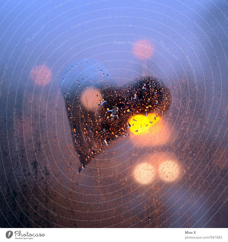 Light and shadow and love Water Drops of water Bad weather Fog Rain Window Sign Heart Illuminate Love Emotions Moody Infatuation Romance Love affair