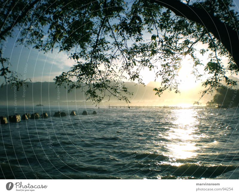 morning glory Beach Lake Ocean Sunlight Coast Asia sea sunrise Morning landscape