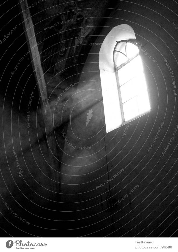 halo Window Light Holy Arch Black White Religion and faith Deities House of worship Black & white photo Art Culture Bright Beam of light Glass