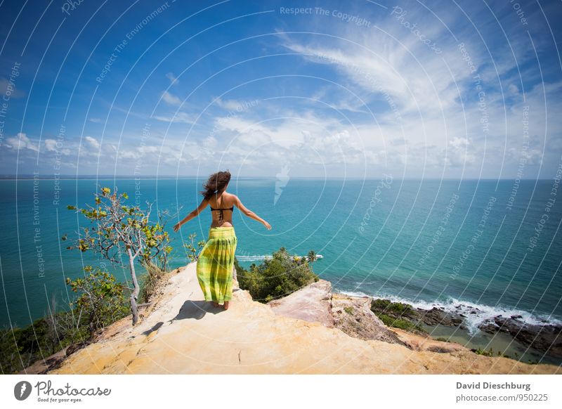 Be free II Vacation & Travel Adventure Far-off places Summer vacation Human being Feminine Young woman Youth (Young adults) Body 1 Nature Landscape Sky Clouds