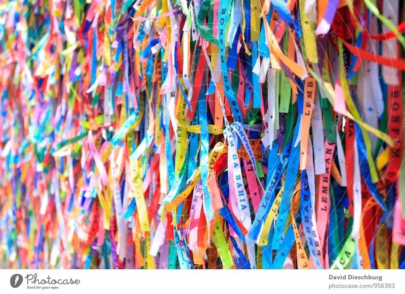 bonfim Vacation & Travel Sightseeing Summer vacation Art Blue Multicoloured Yellow Green Violet Orange Pink Red Black White String Brazil ribbon of happiness
